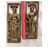 Vtg wall plaques by Multi Product: Greek Goddess