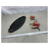 Home decor platter, butterflys
