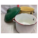 Enamel Pots & Light Cover