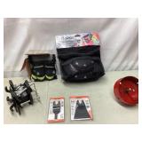 Holesaw blades knee pads all terrain boots, clamps