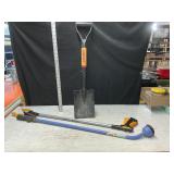 Shovel, sprayer wand, grabber