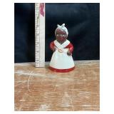 Vtg Black Americana porcelain salt shaker