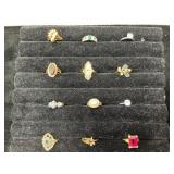 Assortment of rings, various sizes