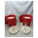 Bucket organizer 5 trays per bucket