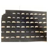Assorted menï¿½s rings, most titanium