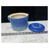 Stoneware Crock. With lid and handle