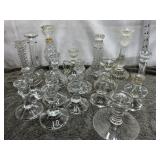 Eclectic Glass Candle Holders
