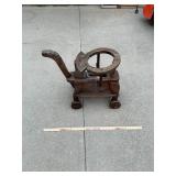 Vtg Childs Folk Art Wooden Camel Push Toy