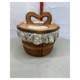 Wood Heart Basket