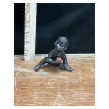 Vtg bisque black Americana boy eating fruit