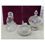 Owl Figure & Candy Dishes