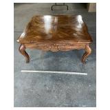 French Provincial Coffee Table w/ Floral Carvings