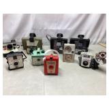 Assortment of vintage cameras