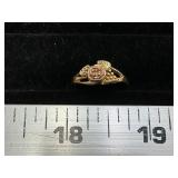 Ring Size 7 Marked 10K