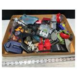 Vtg Plastic toy vehicle parts and pieces