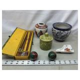 Chopsticks, Ginger Jar w/o Lid, Pot & More