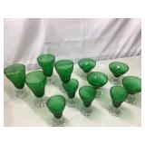 Vintage Anchor Hocking ï¿½Burpleï¿½ forest green