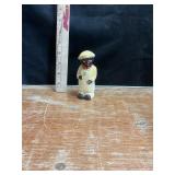 Vtg porcelain black Americana salt shaker