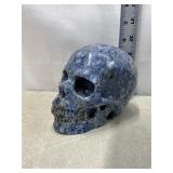 Carved Skull - Speckled Sodalite?