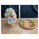 Floral Topiary Case and Tray