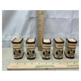 Vintage 1950ï¿½s book shape spice shakers