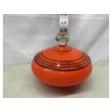 Orange & Black MCM Candy Dish