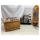 Home decor, hinged basket
