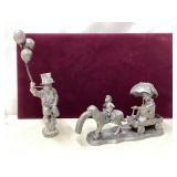 Michael Ricker pewter figures;Corey, Girl/bear/dog