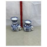 Porcelain Ceramic Elephant Holders