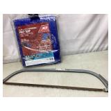 Bow saw and 10ï¿½ x 12ï¿½ tarp new in package