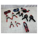 Ratchet straps, spring clamps