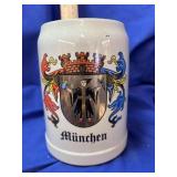 Vintage Munchen German Stoneware Beer Stein/Mug