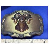 3-D Bighorn Sheep Belt Buckle