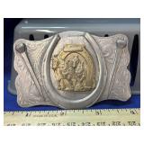 Vintage Draft Horse Belt Buckle