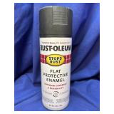 12 oz spray Can Rust-Oleum Flat Black Enamel