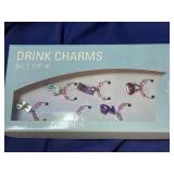 6 Stemware Drink Charms
