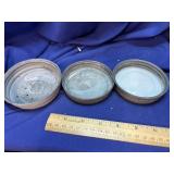 3 zinc Wide Mouth Canning Lids