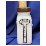 Vintage Milk Glass Paprika spice jar
