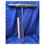 Antique T-Handle Wood Auger