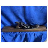 Vintage Wooden 24' Wood Plane - Handle is cracked