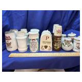 7 Set of Salt and Pepper Shakers