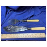 Vintage Serving form and knife