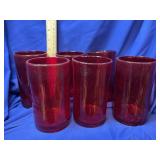 6 Retro Art Bubble Glass 5 1/2ï¿½ Vases
