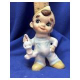 Wee Folk Josef elf with a rabbit