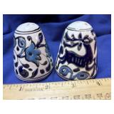 Blue and White Salt and Pepper Shakers