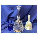 Three Bells.  Clear one is Lead Crystal