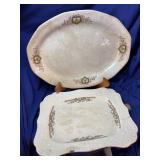 Kissing Heart antique and 13 1/2ï¿½ platter and an