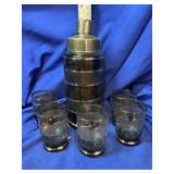 Podbira Haida glass decanter with 5 glasses