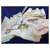 Fancy embroidered Pillowcases - About 10