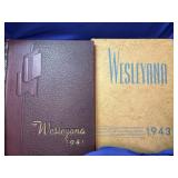 Wesleyana Yearbooks 1941 & 1943 - Illinois